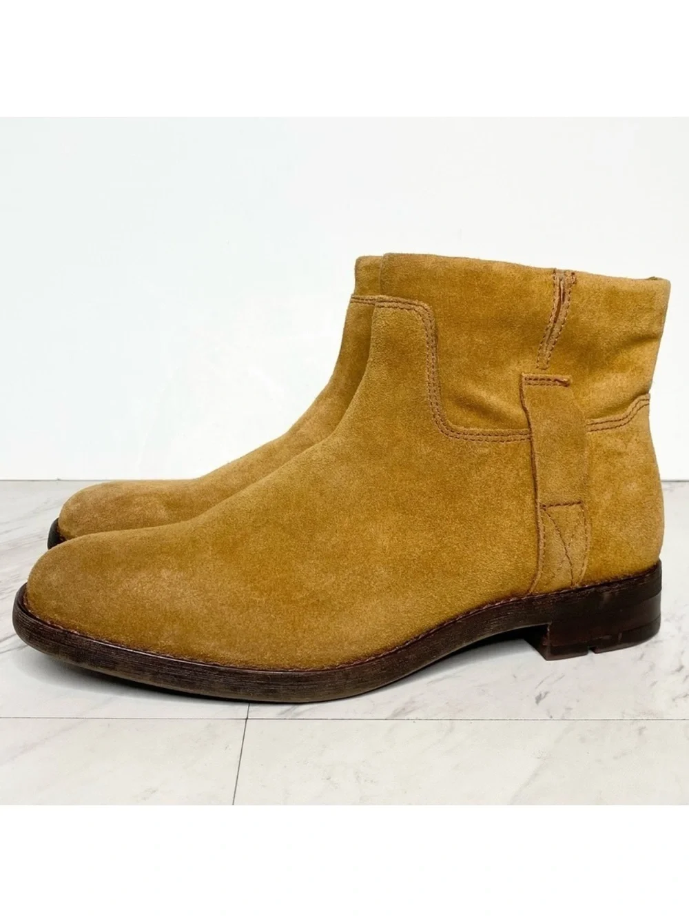 Franco Sarto Malina Brown Suede Bootie 8M